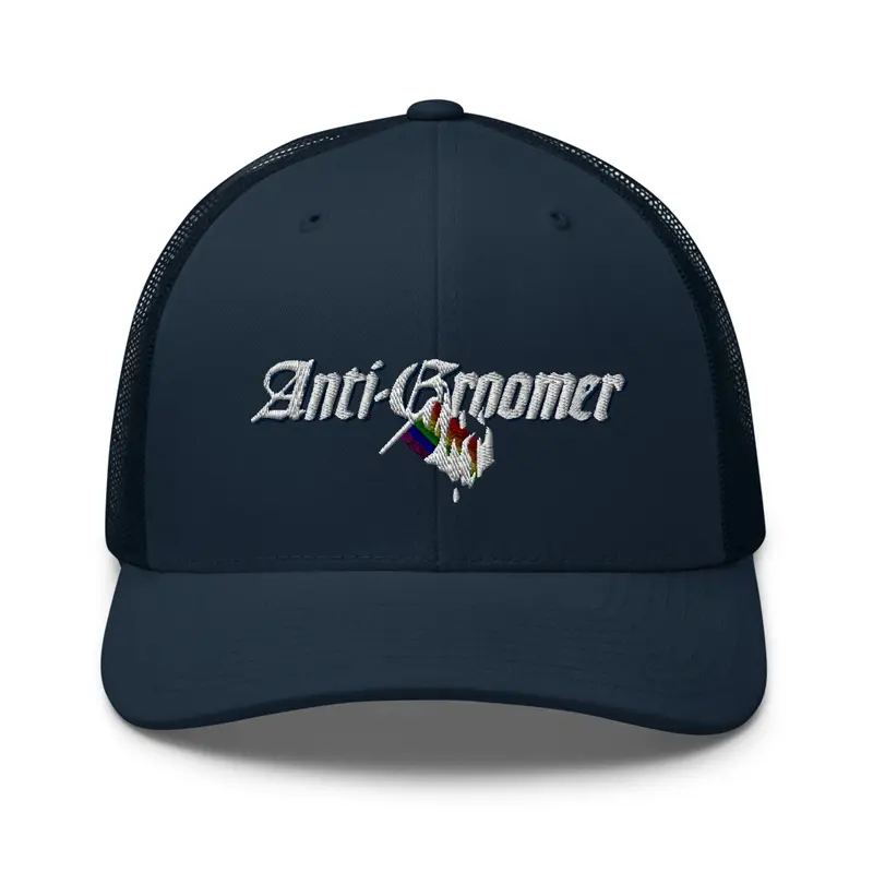 Anti-Groomer Blue Trucker Hat