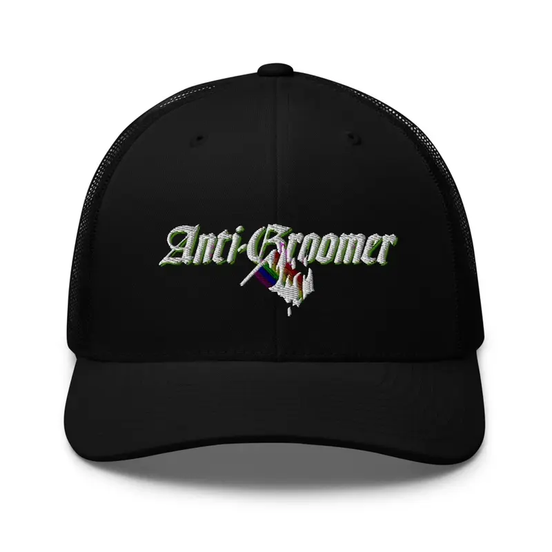 Anti-Groomer Black Trucker Hat