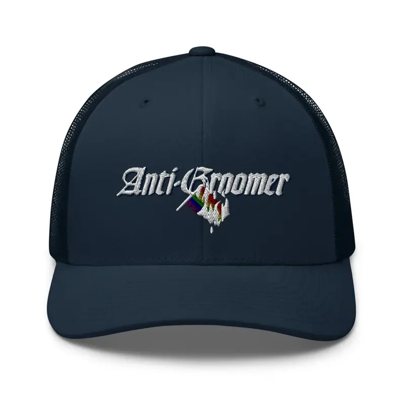 Anti-Groomer Blue Trucker Hat